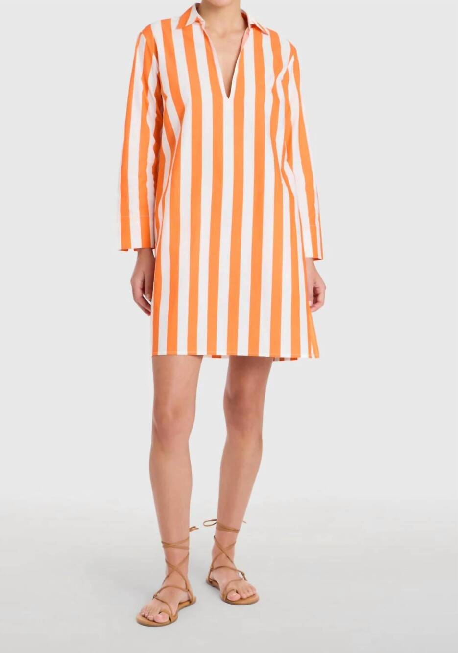 NEW LIVRO kurta short dress in sunny stripes
